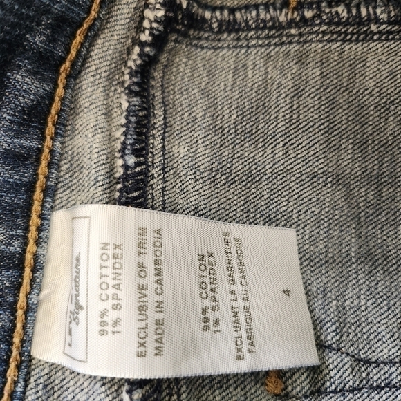 LEVIS SIGNATURE VINTAGE 90'S KNEE HIGH  DENIM SKIRT SIZE 4 - Picture 5 of 6